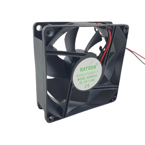 Kipas Pendingin Rayden 8cm 24V Cooling Fan DC 25 Volt 8 x 8 x 2.5 cm