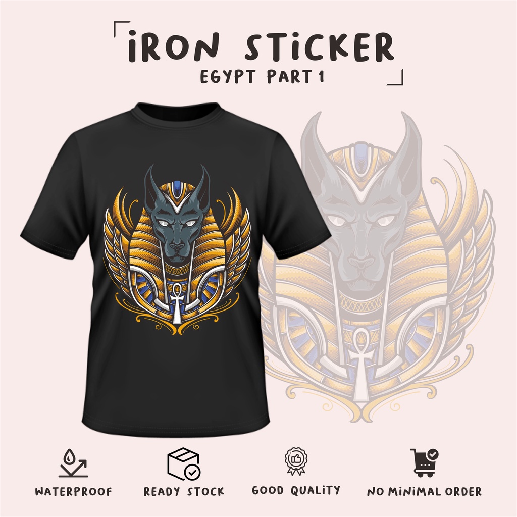

part 1 stiker baju EGYPT/murah/cetak stiker sablon baju/stiker DTF