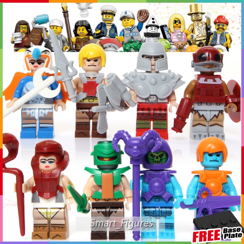 He-man Minifigures Ram Man Paker Penguasa Alam Semesta Penyihir Rattlor Dtratos Clawful Manaface Angka Mini