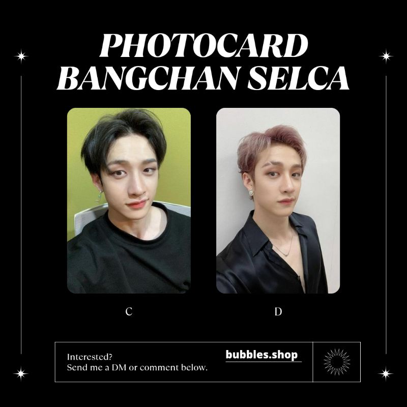 PHOTOCARD UNOFFICIAL BANGCHAN STRAYKIDS SELCA