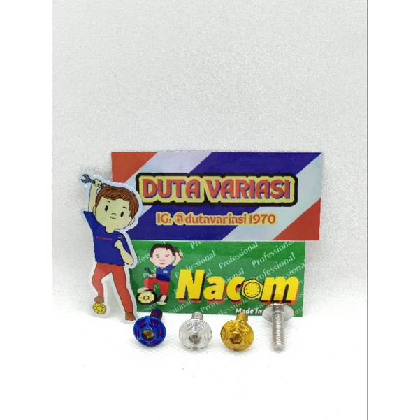 NACOM DV Baut Payung Drat 8*1.5 Cm ( M5*15 ) Model Gear