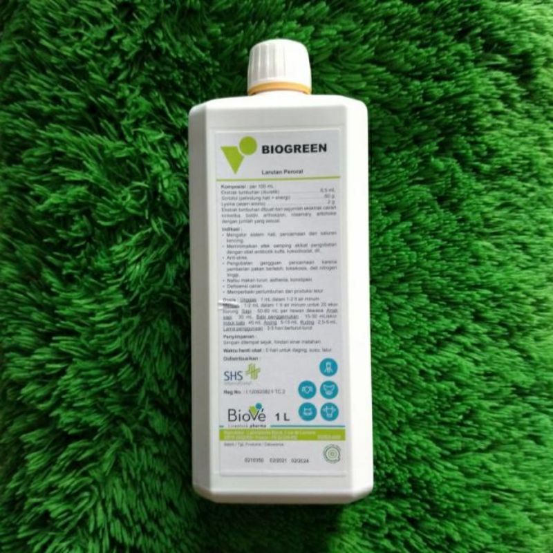 BIOGREEN SHS 1 LITER SUPLEMEN AYAM DOMBA KAMBING KUCING UNGGAS BABI DLL