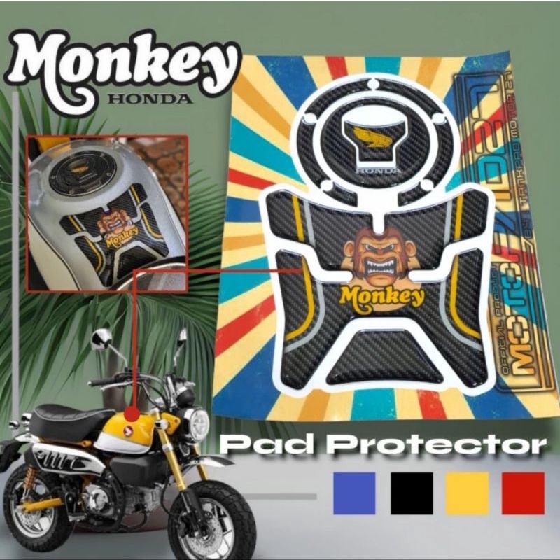 Motopad27 Stiker Tankpad Honda Monkey 125 Stiker timbul Protector Honda Monkey 125