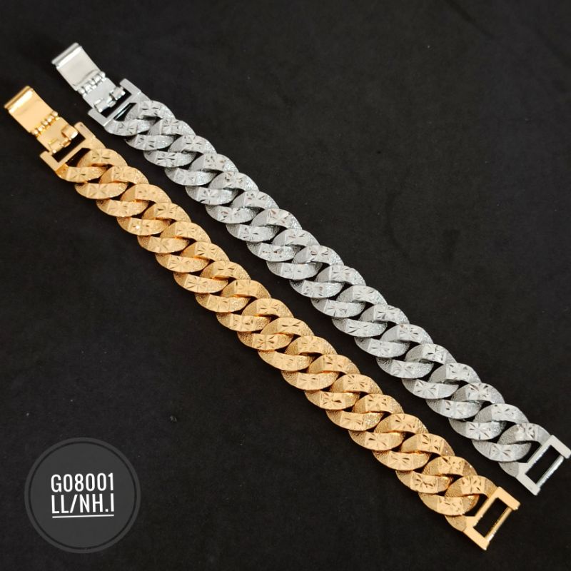 Gelang sisik naga Rantai Besar Warna Gold/Silver G08001