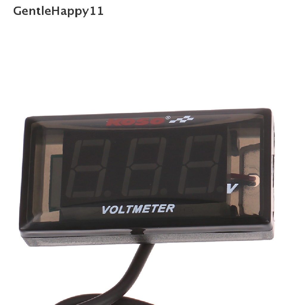 Gentlehappy Voltmeter DC 8-18V LED Display Digital Panel Volt Pengukur Tegangan Tester Detector id