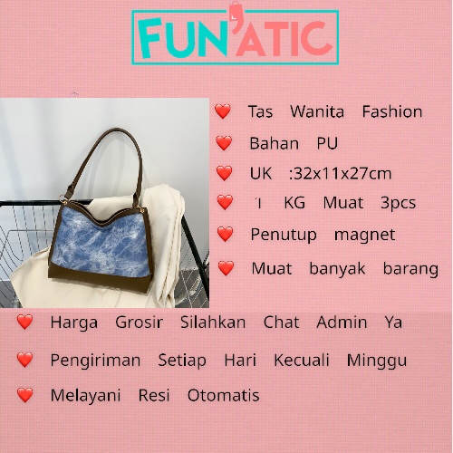 Funatic Tas Bahu Wanita Import Terbaru Dan Kekinian Fashion Shoulder Bag Korea FA1076