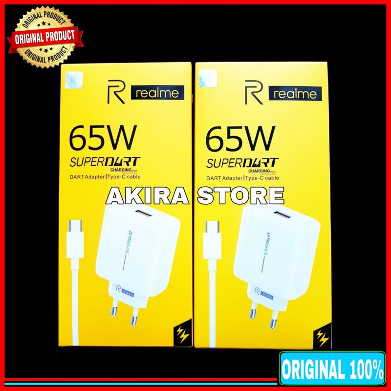 Charger Realme SUPERDART 65 Watt Original 100% USB Type C Resmi Indonesia