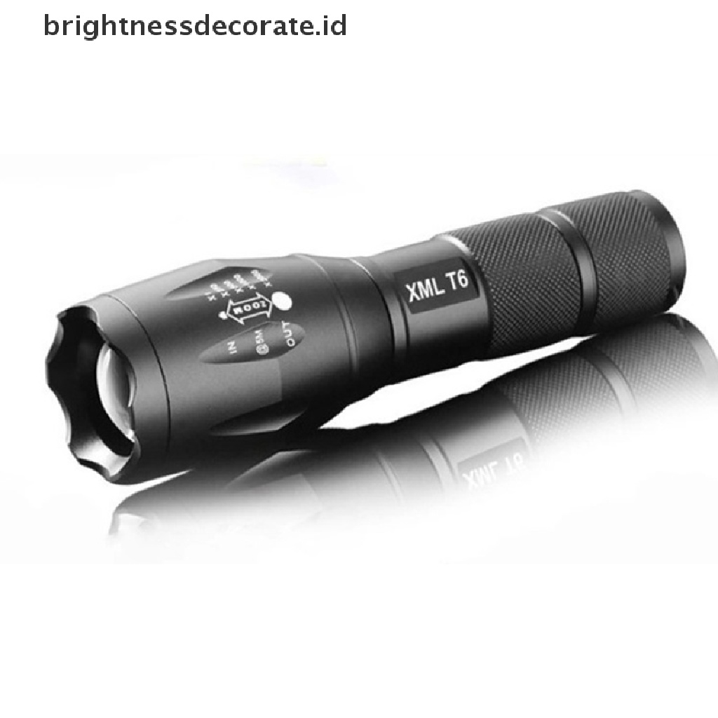 [Birth] Senter T6 Tactical Military LED 980000Lm Zoomable 5-Mode Tanpa [ID]