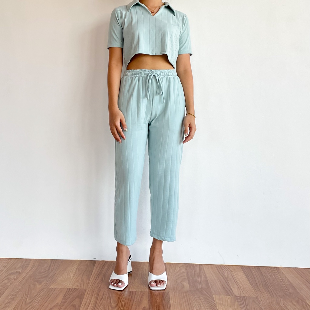 Easy Saturday Tyler Set - Set Atasan dan Bawahan Celana Panjang