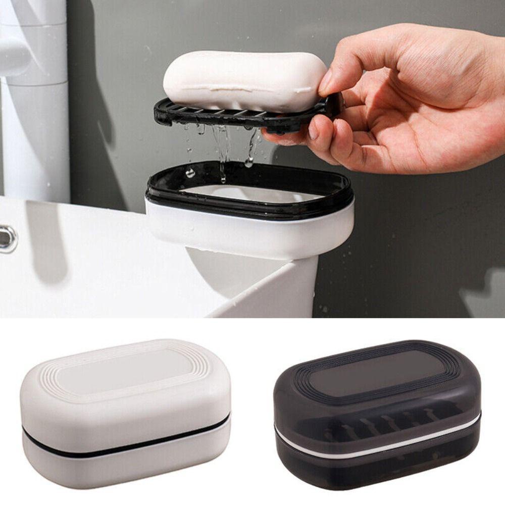 Kotak Sabun Nanas Travel Kamar Mandi Penyimpanan Aksesoris Shower Holder Wadah Tertutup