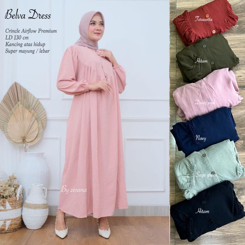 Dress JUMBO CRINCLE AIRFLOW - Belva Dress //JF972