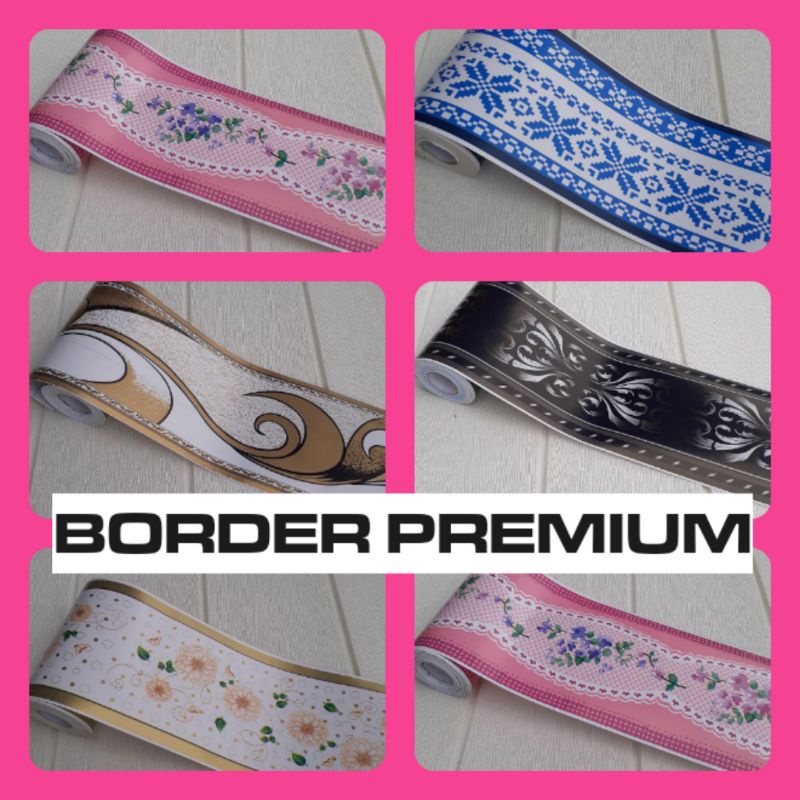 M2M WALLPAPER List Border Stiker 10cm x 10m List Wallpaper Aesthetic Border List Wallpaper Cantik Wa