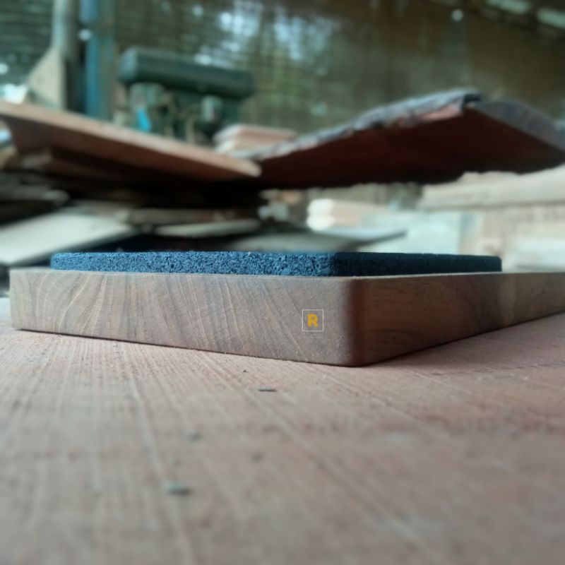 Grill Stone Hot Plate Kayu Jati Lava Stone