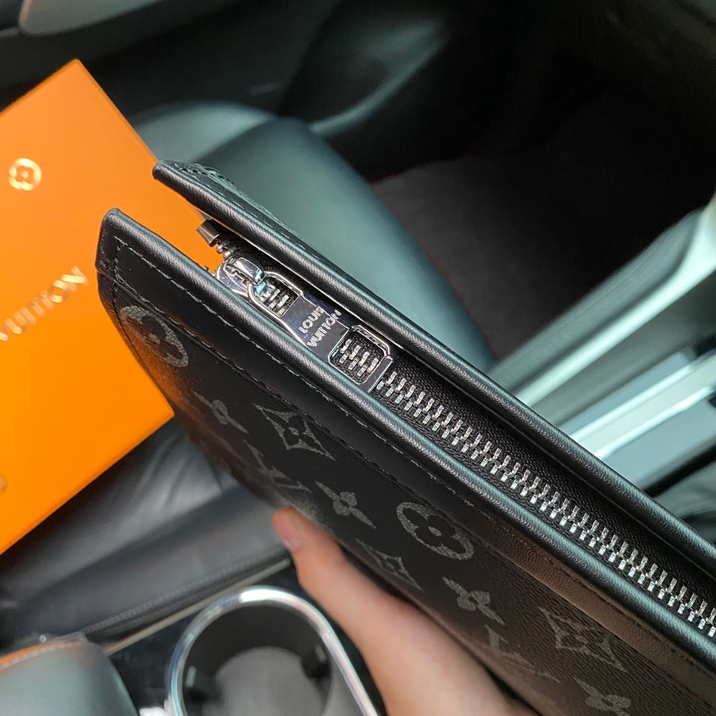 Clutch Gram Black Brown  8112 (FreeKantongKain+Bubble Wrap+NoSeri)