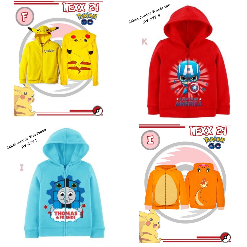 Jaket Pokemon Anak Laki-laki Junior Wardrobe JW-277