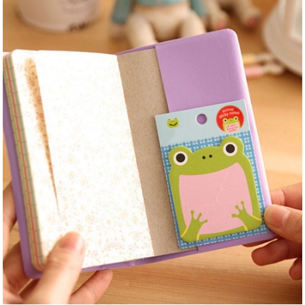 Sticky Notes Motif HewanTempelan Kertas Catatan Memo Note Karakter Animal Mini Book Karakter Binatang Lucu