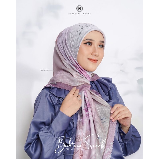 BAHTERA SCARF NADHEERA LUXURY / HIJAB SEGIEMPAT MOTIF TERBARU√
