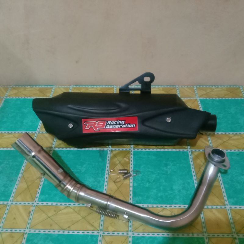 Knalpot R9 Misano baasss ademm inlet 38 mm untuk motor Nmx lama