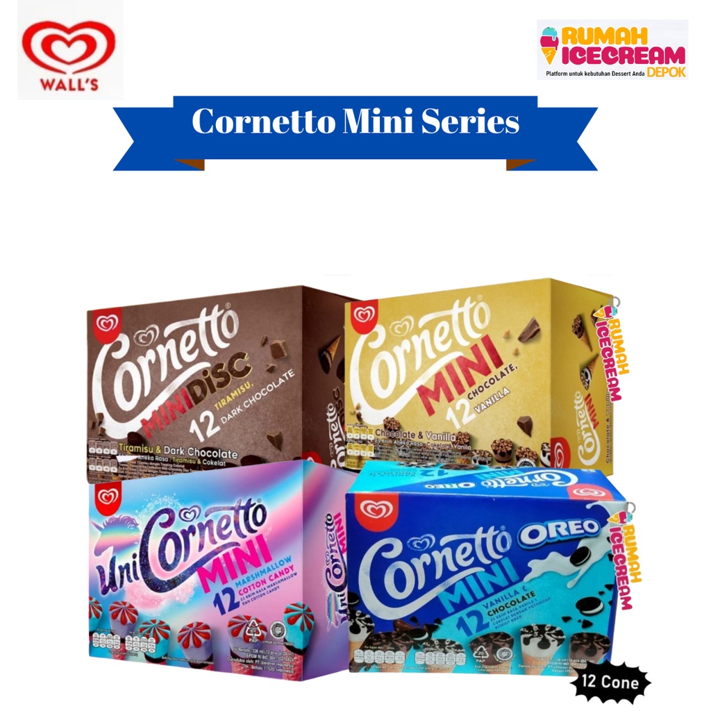 

Eskrim Walls Cornetto Mini Series - 3pack