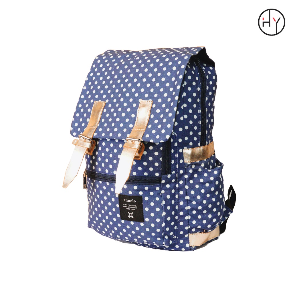 Tas Ransel Fshion Korean Style Wanita Backpack Motif Ada Slot Laptop - HYBRAND [YN68 Motif]