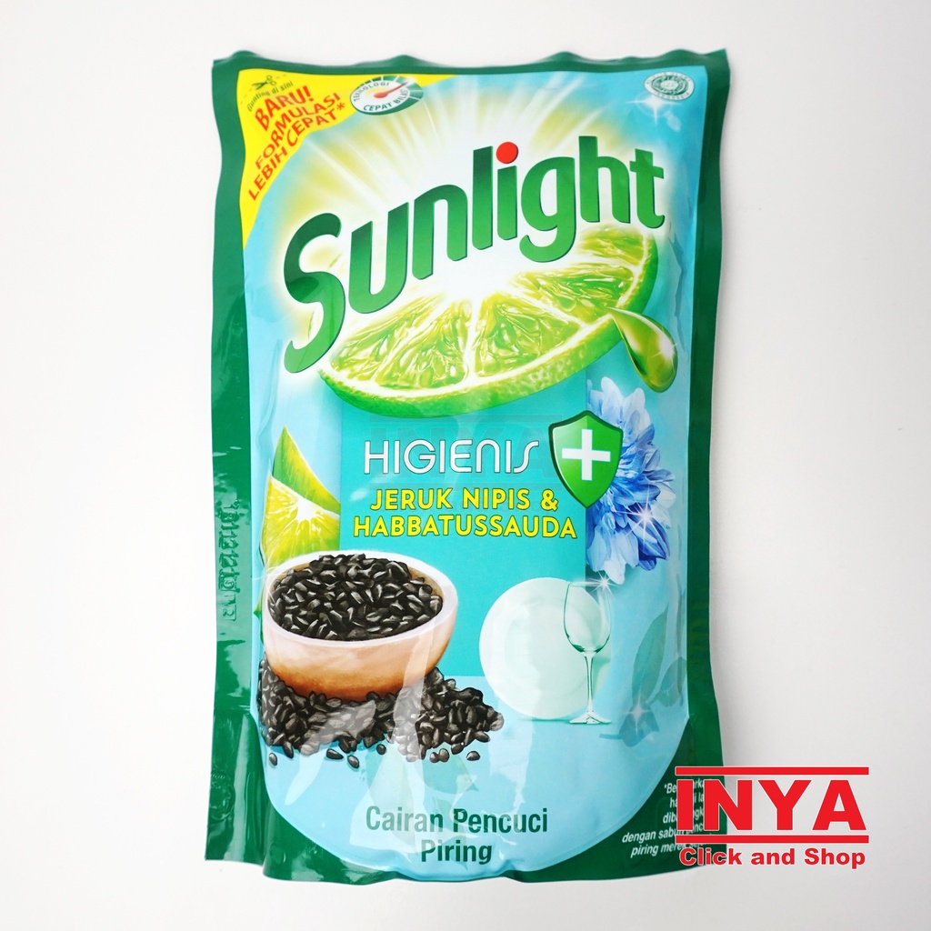 SUNLIGHT HIGIENIS JERUK NIPIS &amp; HABBATUSSAUDA 755ml REFILL - Cairan Pencuci Piring