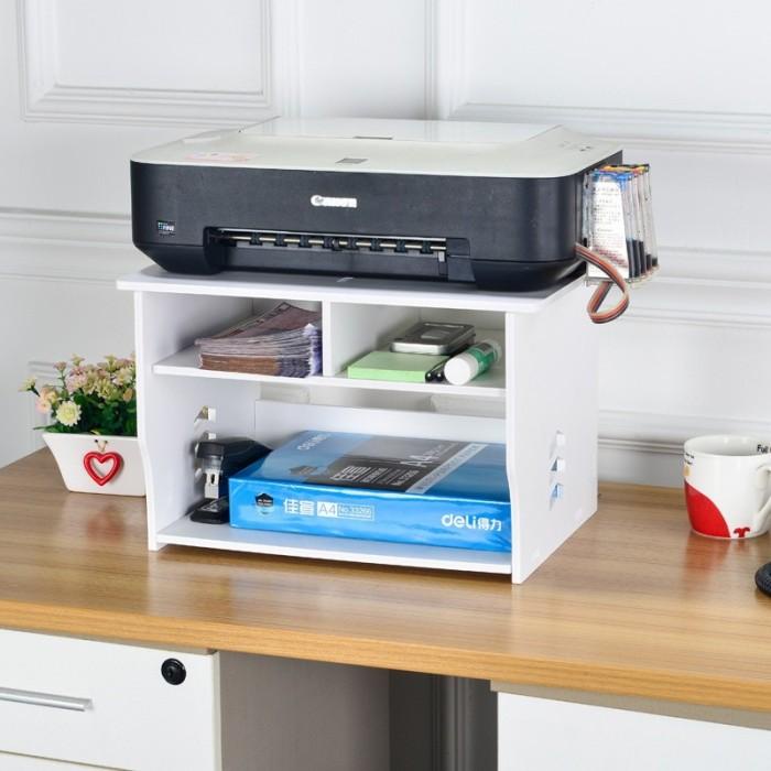 Rak Printer Vintage Meja Laptop Buku Komputer Aksesoris
