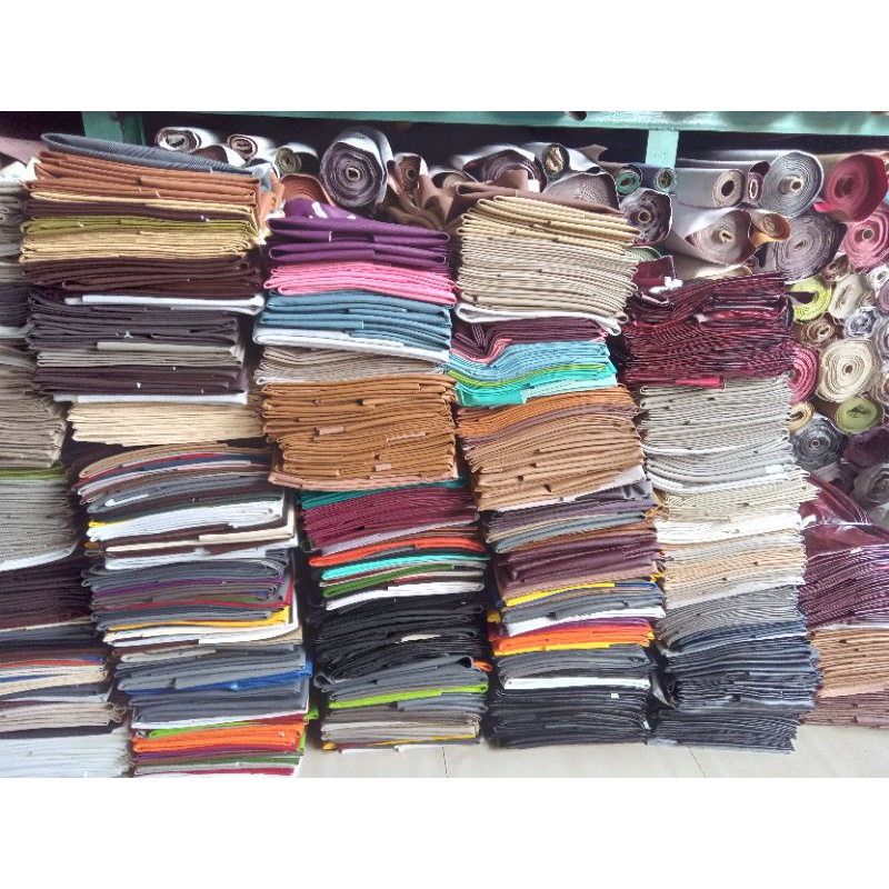 BAHAN OSCAR KILOAN/SYNTHETIC LEATHER/KULIT IMITASI/SINTETIS SISA POTONGAN