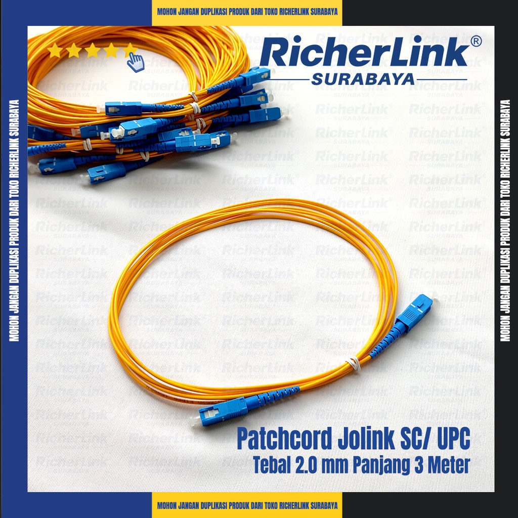 Jolink Patchcord SC / UPC /2 mm / 3 Meter