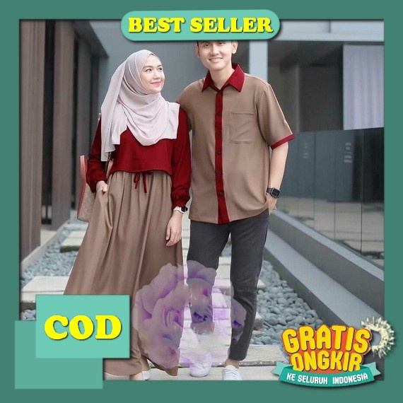 Gamis Nibras Koko Dewasa Baju Couple Pasangan Nibras Basma Alesha Chesa Dania Lebaran 2023 Size Jumb