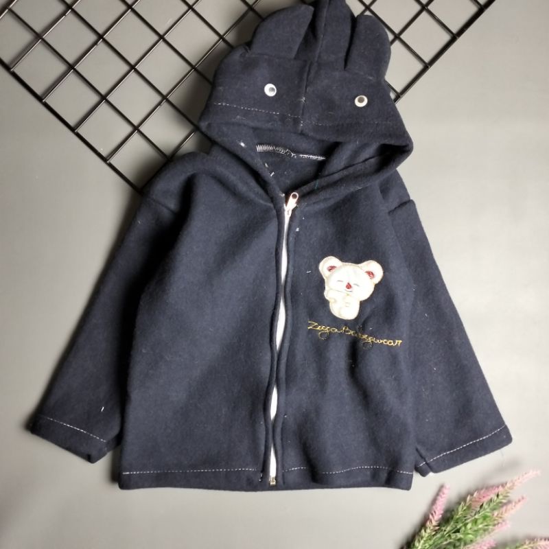 Jaket bayi kuping lucu 3-18 bulan