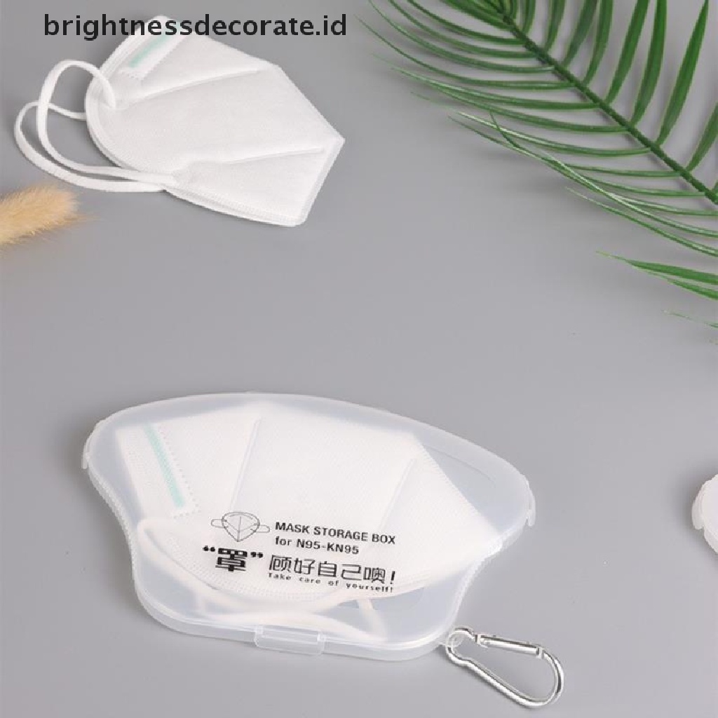 [Birth] Gesper Masker Case Kotak Penyimpanan Portable Squre Face Masks Container Organizer KN95 [ID]