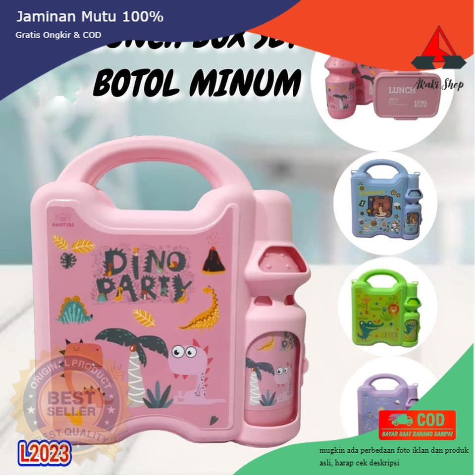 Tempat Makan Anak Lunch Box set Koper 2 in 1