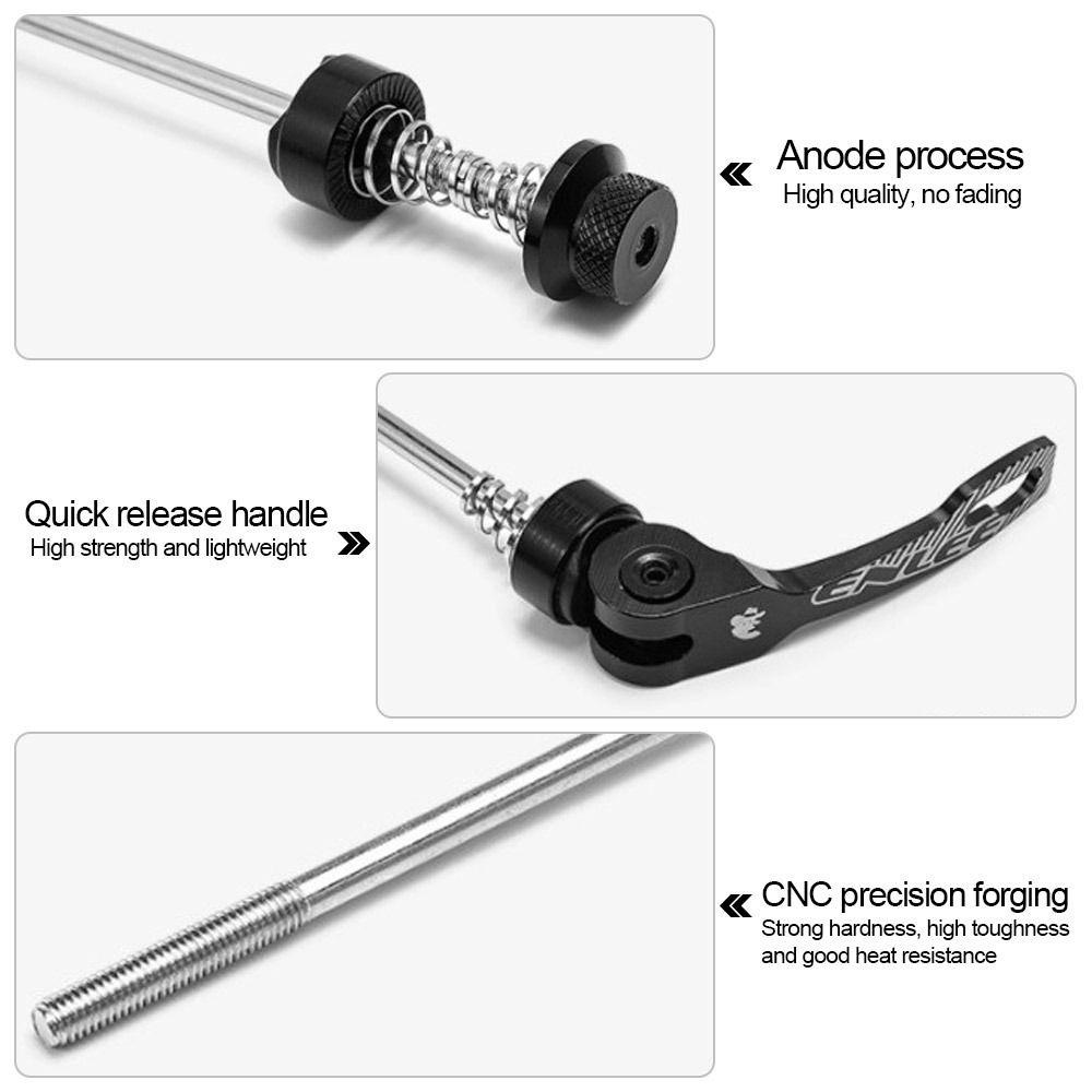 R-FLOWER 1pasang Tusuk Titanium Ti Aksesoris Sepeda Ringan Quick Release Cycling Hub