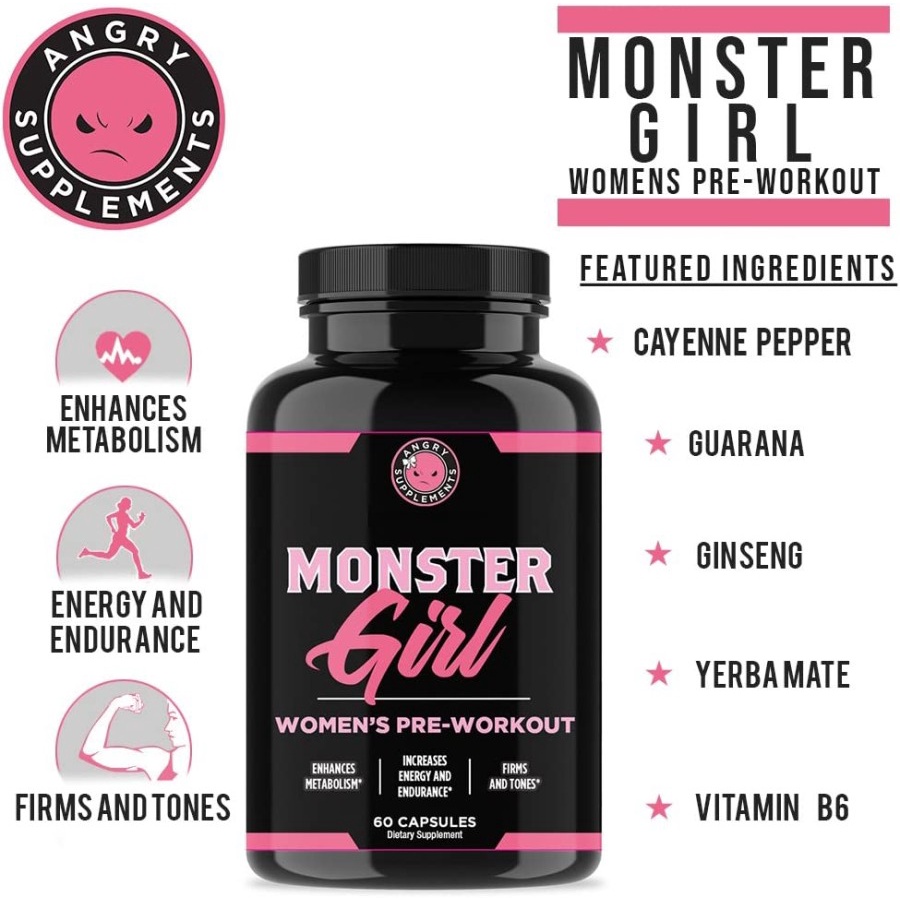 Monster Girl Women Pre Workout Recovery Garcinia Cambogia fat burner