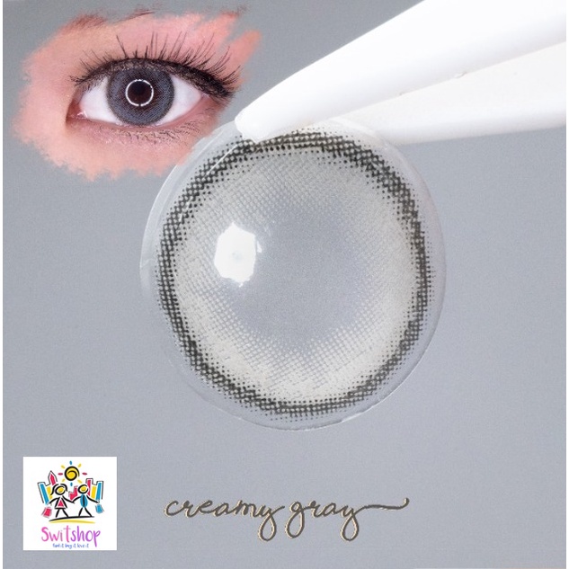 SOFTLENS MINUS DAN NORMAL SWEETY RECIPE CREAMY GREY 14.5mm (0.00 sd -6.00) GRATIS TEMPAT SOFLEN