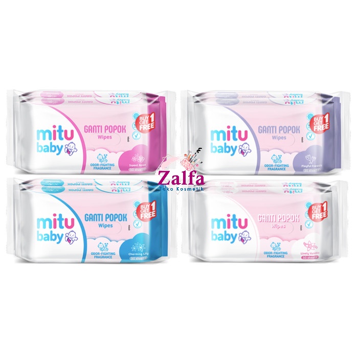 Mitu Baby Tisu Basah Beli 1 Gratis 1 / Mitu Baby Wipes  Buy 1 get 1