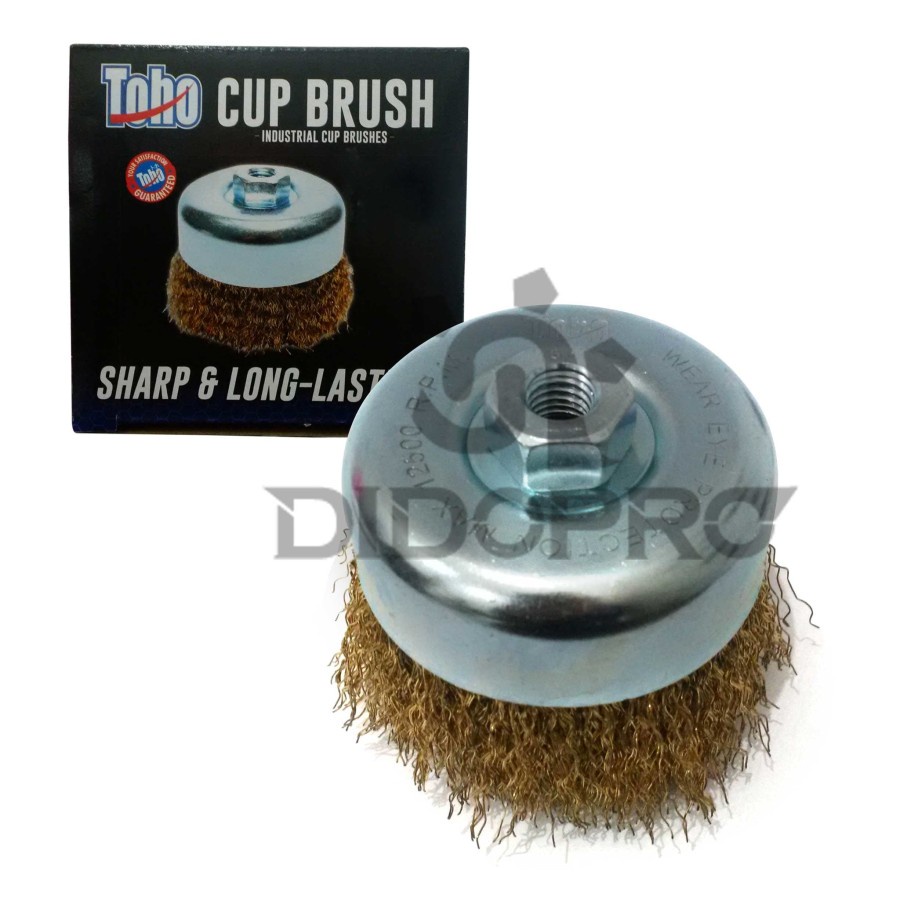 Sikat Kawat Mangkok 3&quot; Kuningan / Cup Brush Gerinda KING