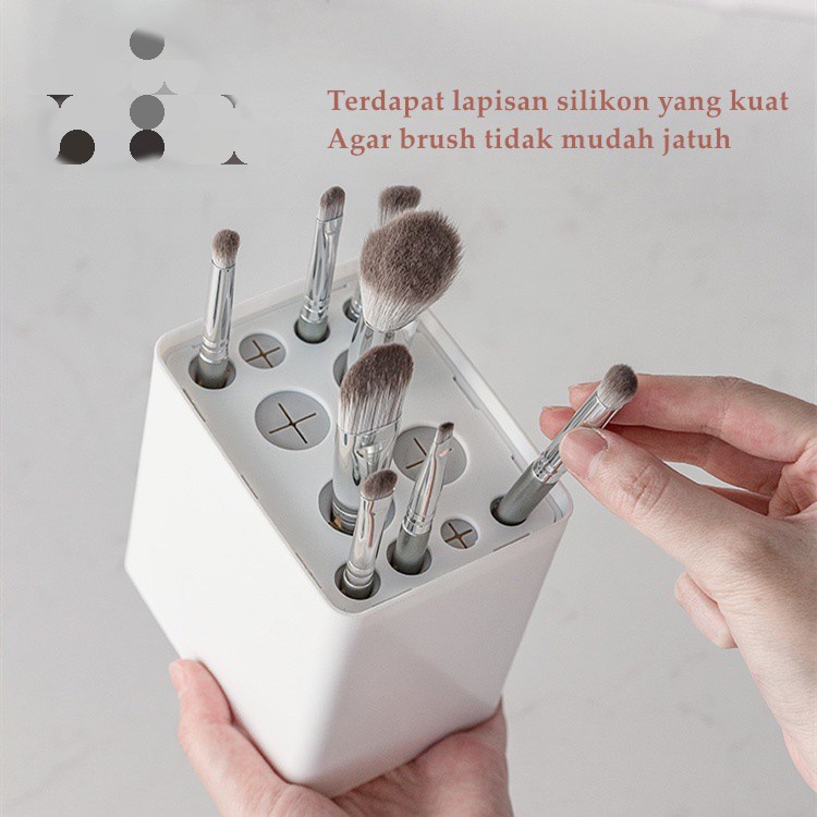 Rovelin - Kotak Brush /Makeup Brush Storage Serbaguna / Kotak Penyimpanan Brush