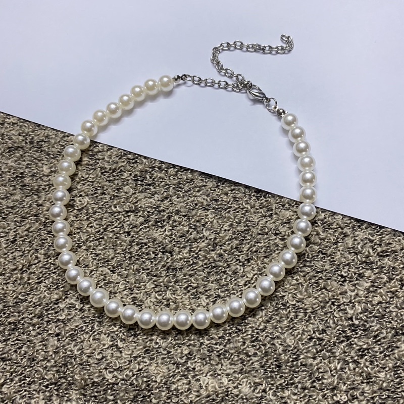 Pearl Necklace / Pearl Necklace Polos / Kalung Choker / Choker Necklace
