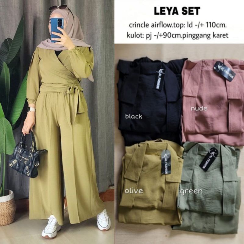 Fashion MUSLIM, baju wanita, baju stelan wanita, setelan, stelan, Baju stelan, fashion wanita, one set. Leya Set