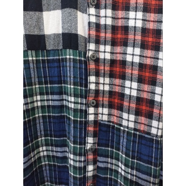 kemeja zara man patchwork L