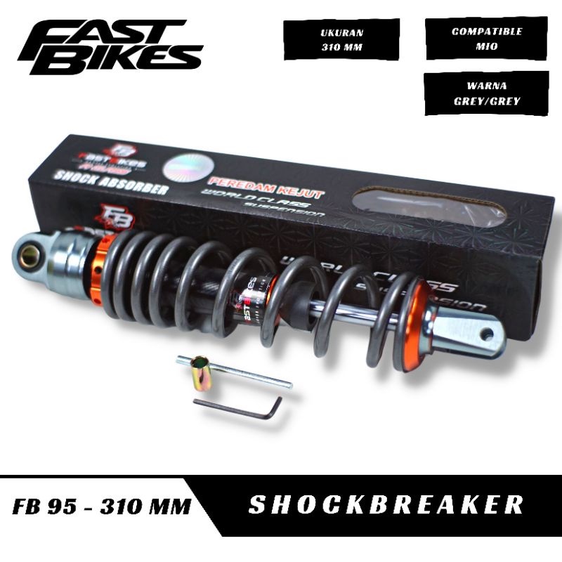 Shockbreaker Matic Non Tabung Fast Bikes Ukuran 310mm 330mm Universal Vario Beat Mio Scoopy spacy fino dll