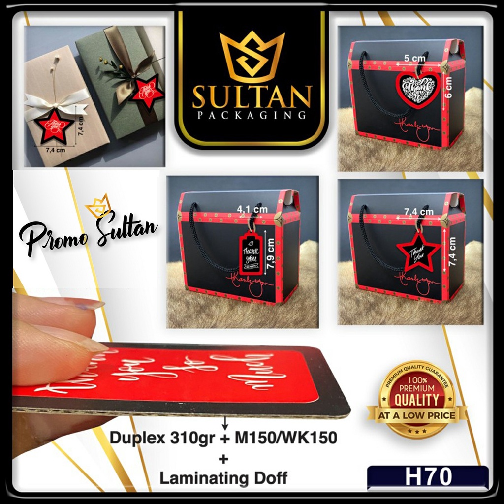 

SULTAN - Hangtag Box - Tag Hangtag Kado Cantik - H70