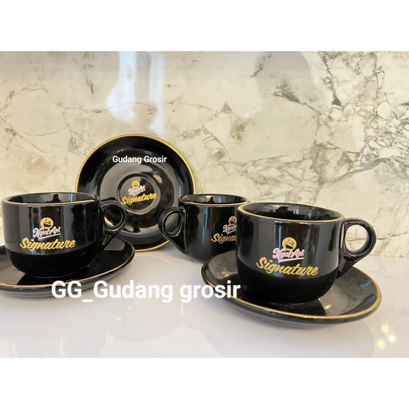 Cangkir kopi Kapal api Signature(1cangkir + 1tatakan)
