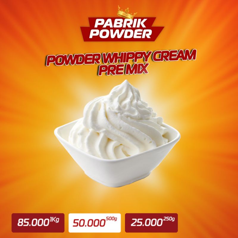 Premium Whippy Cream Powder Premix 250 gram