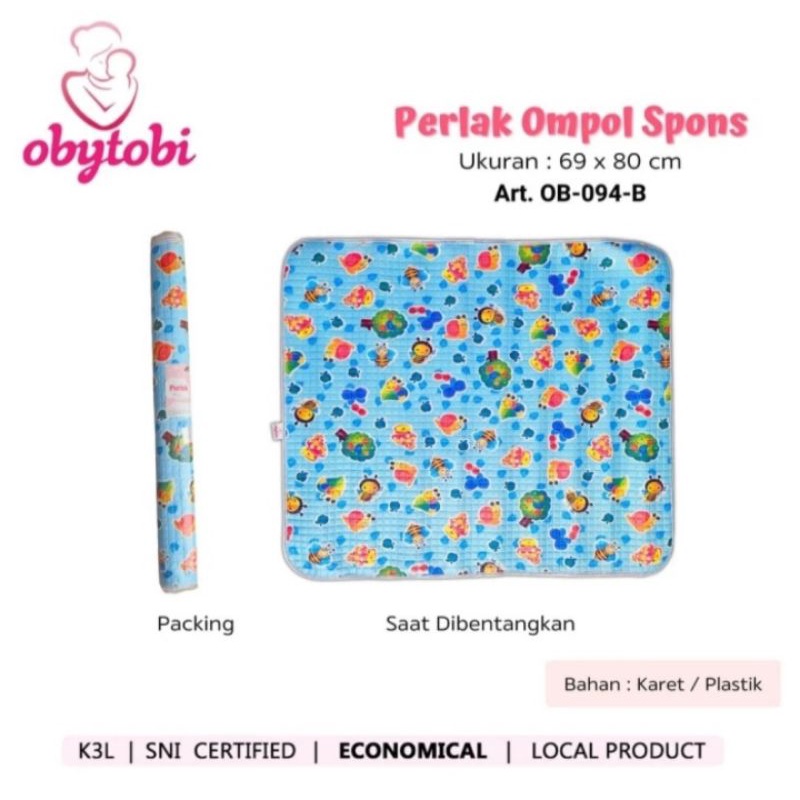 Obytobi Perlak Ompol Spons | Perlak Bayi | Perlak Ompol [69cm x 80cm]