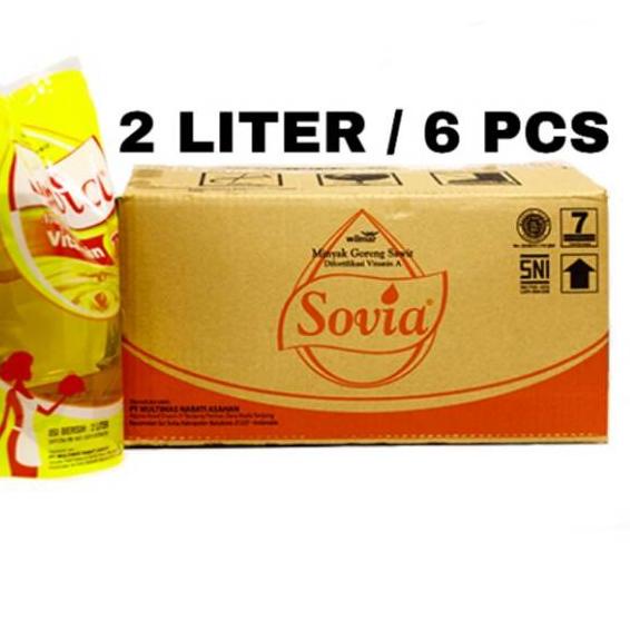 

PROMO [TD4] Minyak Goreng Sovia 1 Dus [2 Liter/ 6 pcs]