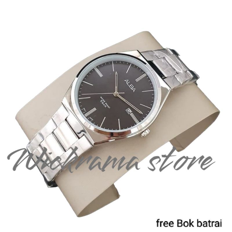 ALBA ROMAWI /Jam tangan pria keren elegan / jam tangan cowok/Laki  anti air / free bok termurah