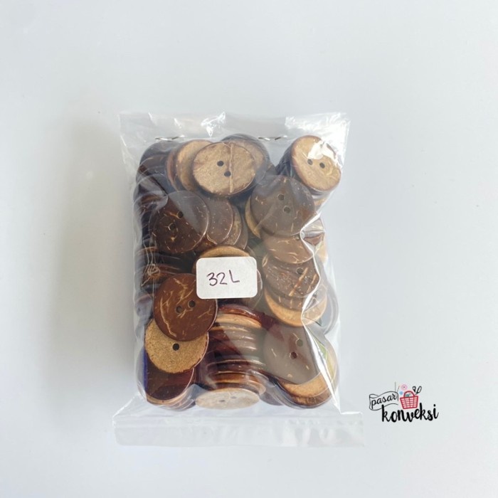 Konveksi Kancing Batok 32L / 20 Mm (+/- 100 Pcs)