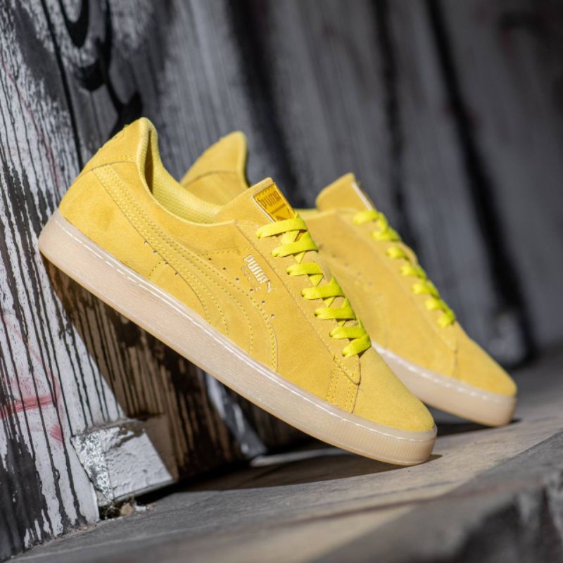 Sepatu Pm Suede Yellow Athletic Original OEM Sepatu Pria